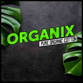 Banner for the Boondock Traders & Co. Streetwear and clothing brands line of comfortable premium organic cotton clothing called 'Organix'. Featuring tropical plant leaves on a black concrete surface.